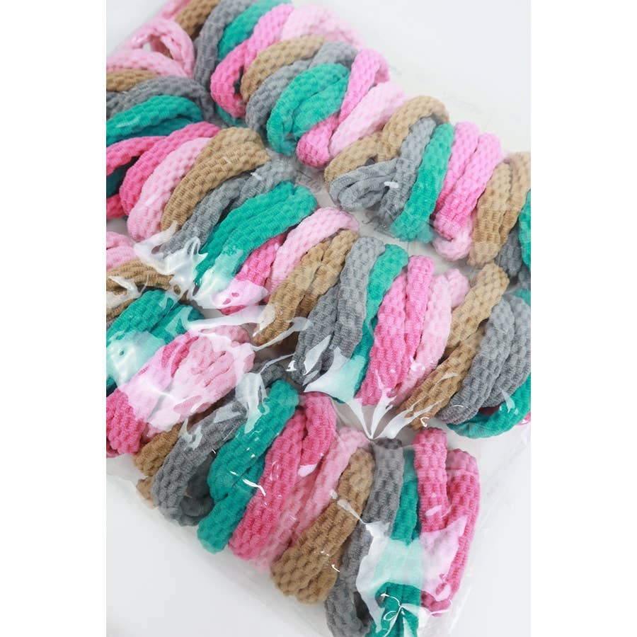 Assrted Elastic Stretch Hair Ties: MIX COLOR