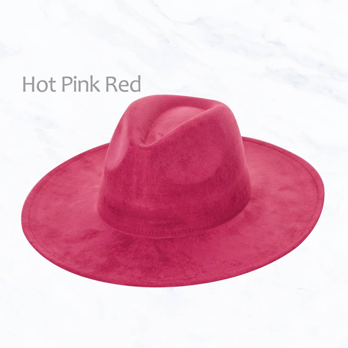 Suede Large Eaves Peach Top Fedora Hat: Teal