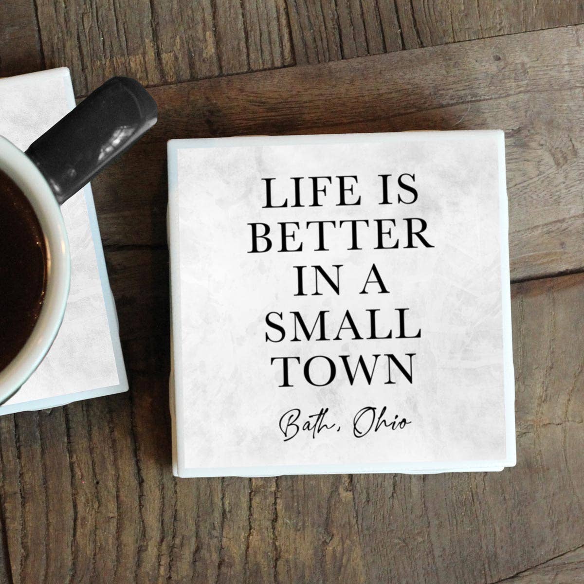 Custom Small Town Local Town Coaster