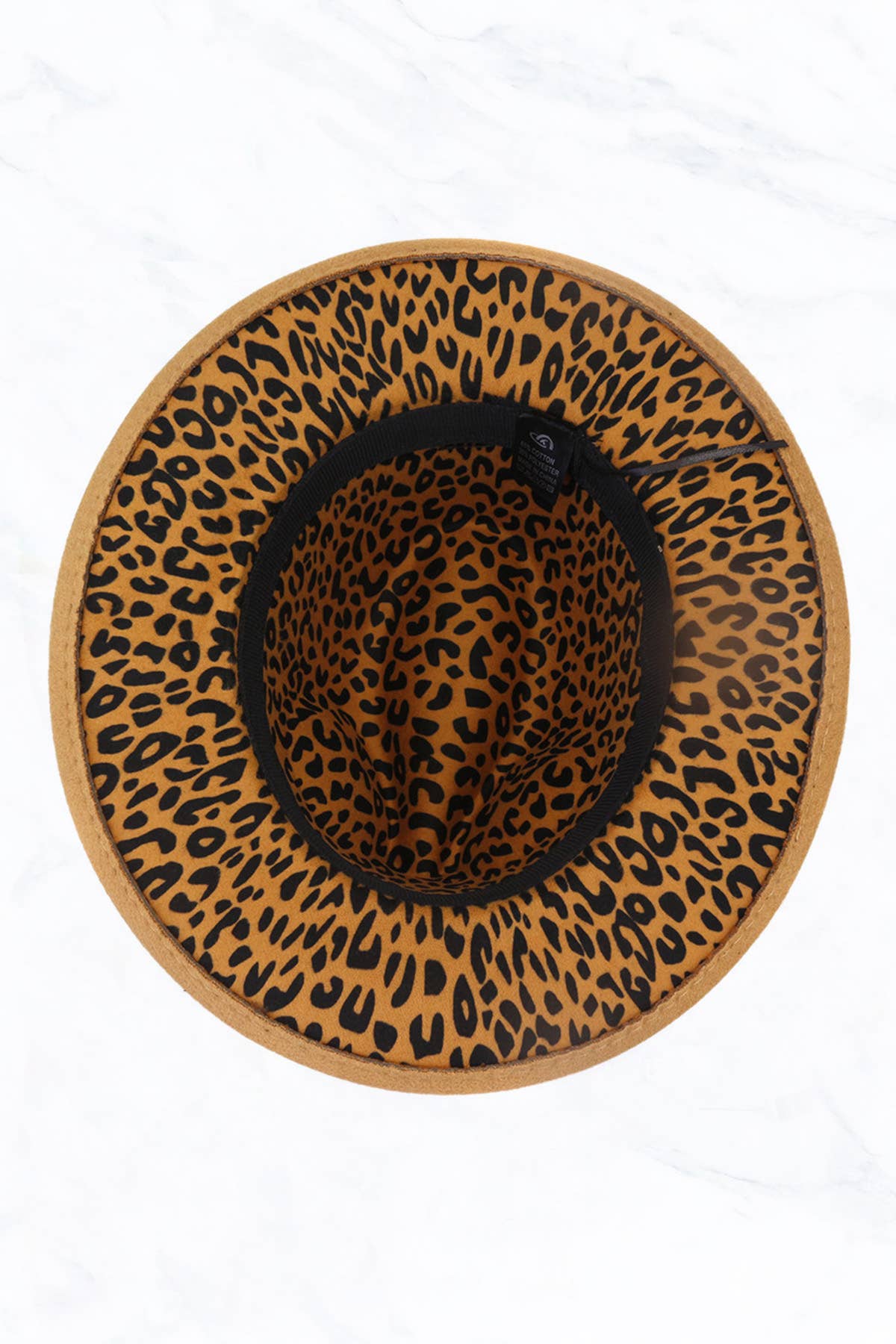 Double Sided Color Matching Leopard Jazz Hat: Olive Green