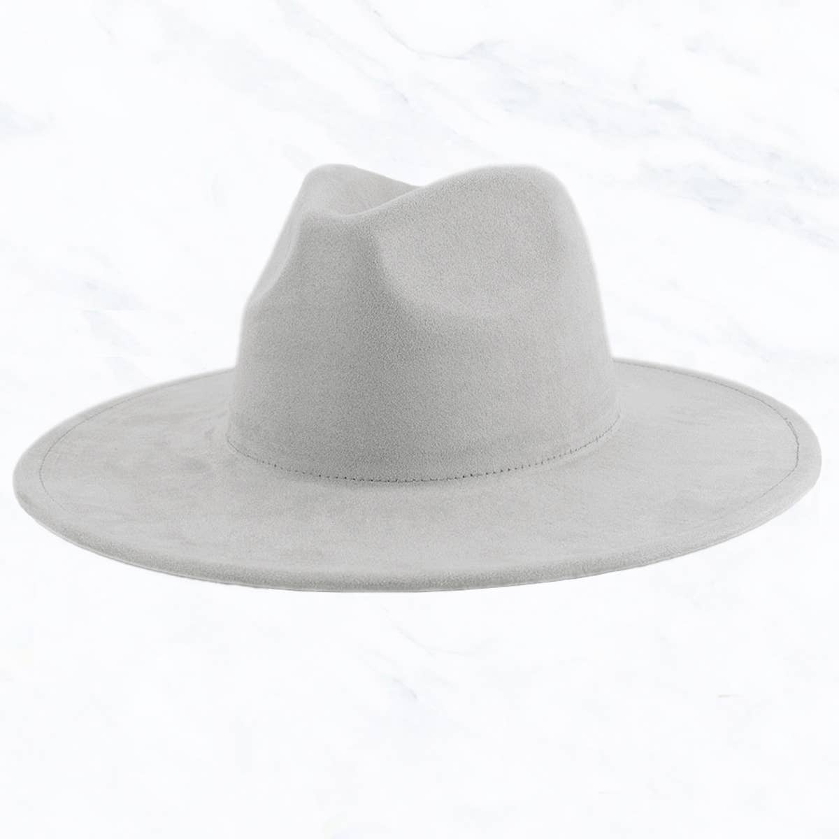 Suede Large Eaves Peach Top Fedora Hat: Teal