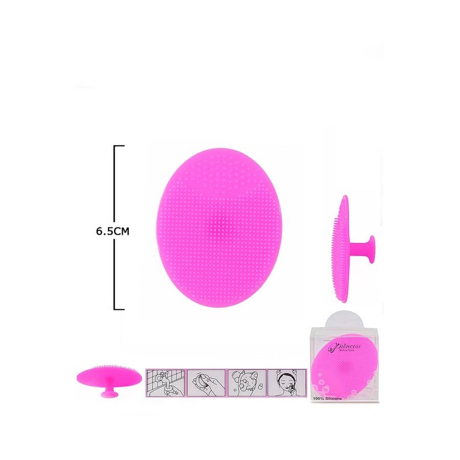 SOFT SILICONE FACIAL CLEANSING BRUSH: ASSORTED / ONE