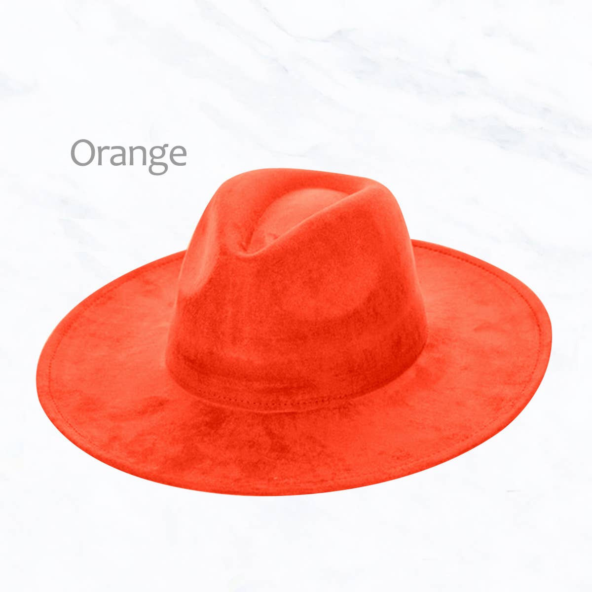 Suede Large Eaves Peach Top Fedora Hat: Teal