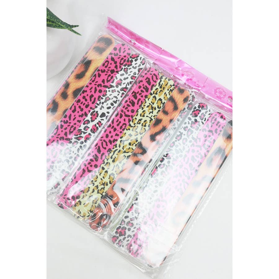 Leopard Nail File- 3 pack