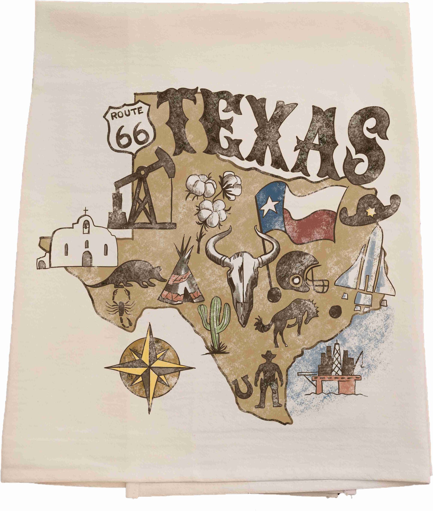 Texas Rustic Tea Towel