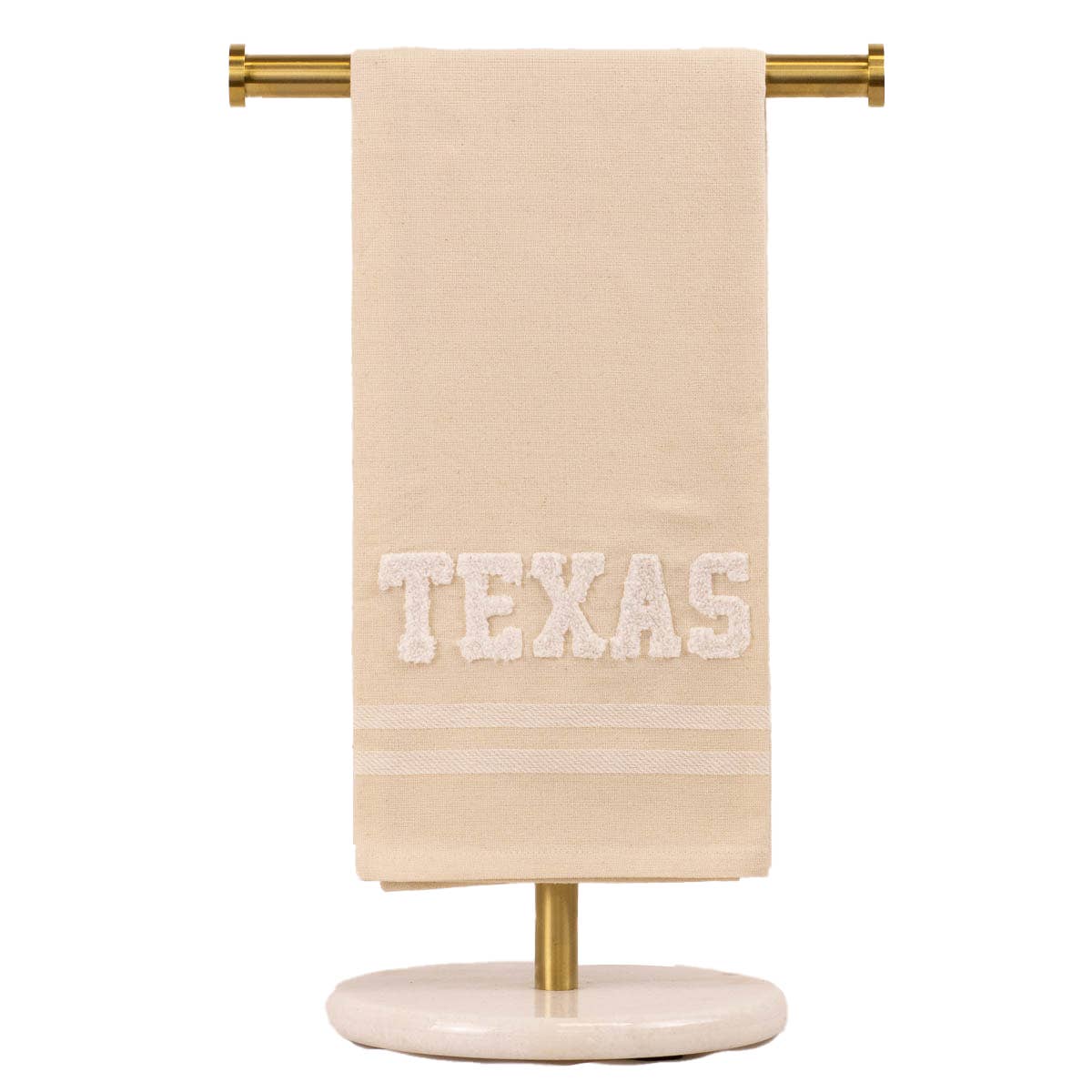 Texas Embroidery Hand Towel Oat/Soft White 20x28