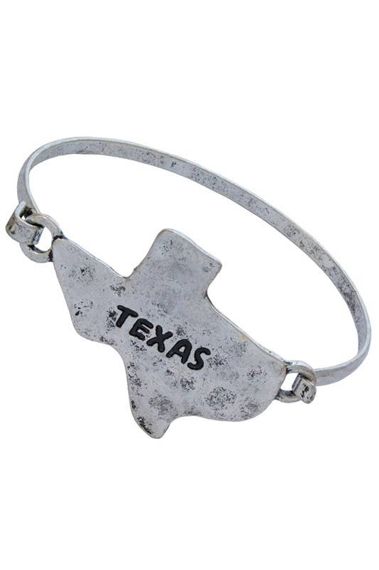 Texas Themed Silver popular Framed Bracelet