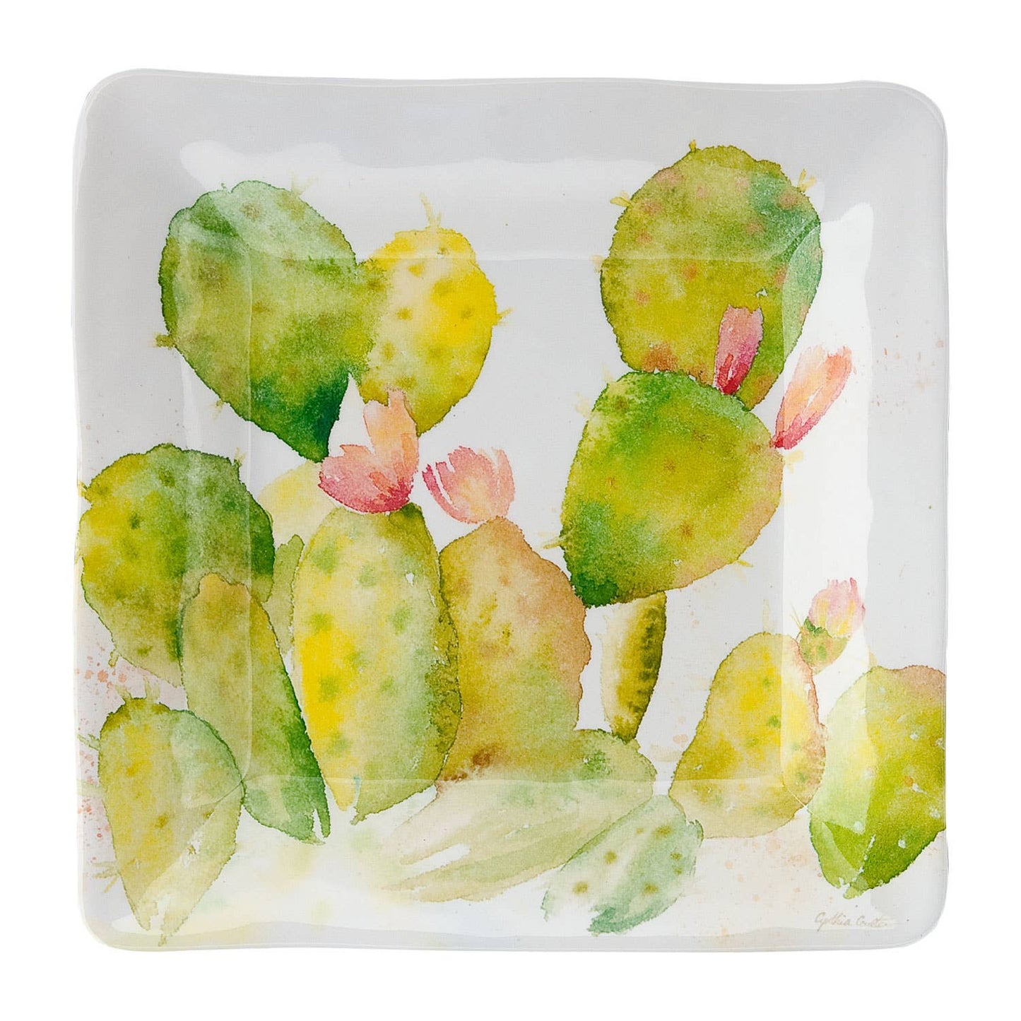 Cactus Melamine 6" Tidbit Plate