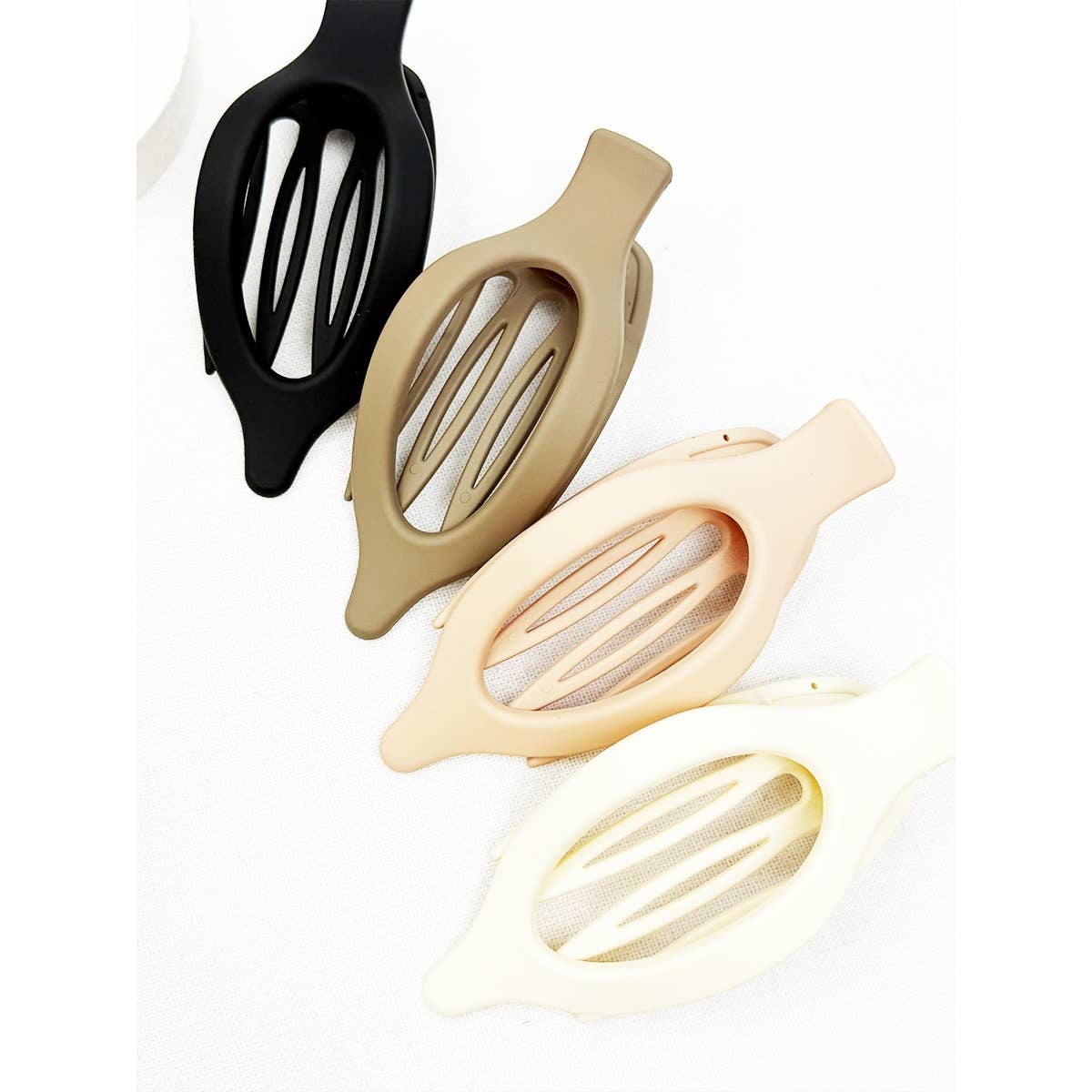 Neutral Flat Oval Flat Hair Claw: MIX COLOR / ONE(12)