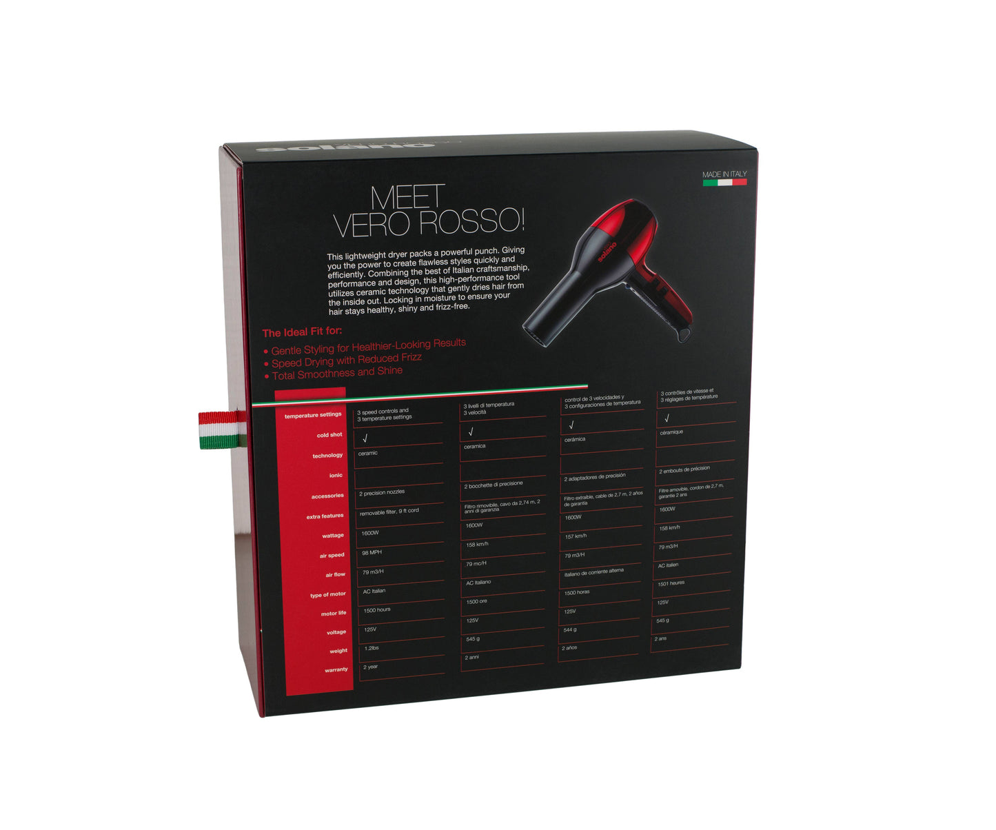 Solano® Vero Rosso Professional Hair Dryer