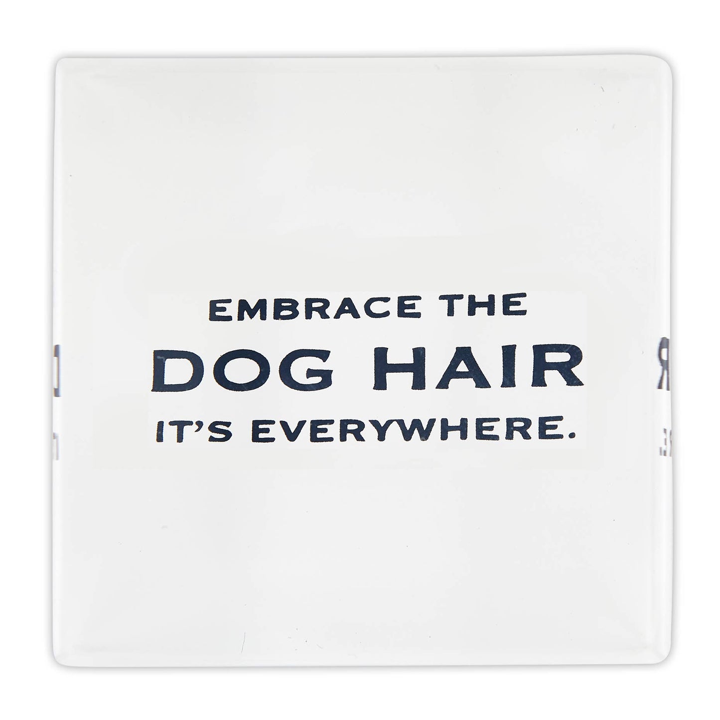 Face to Face Lucite Block - Embrace the Dog Hair