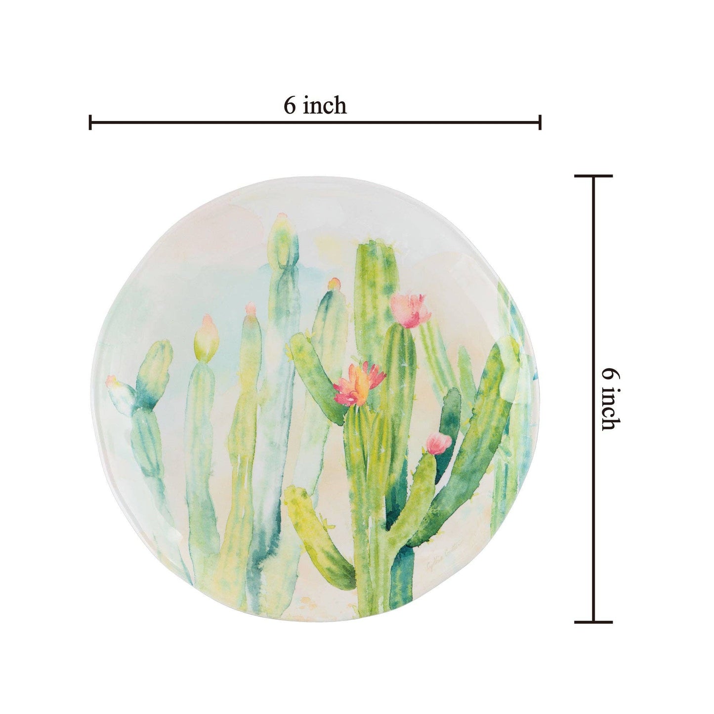 Cactus Garden 6" Melamine Plate