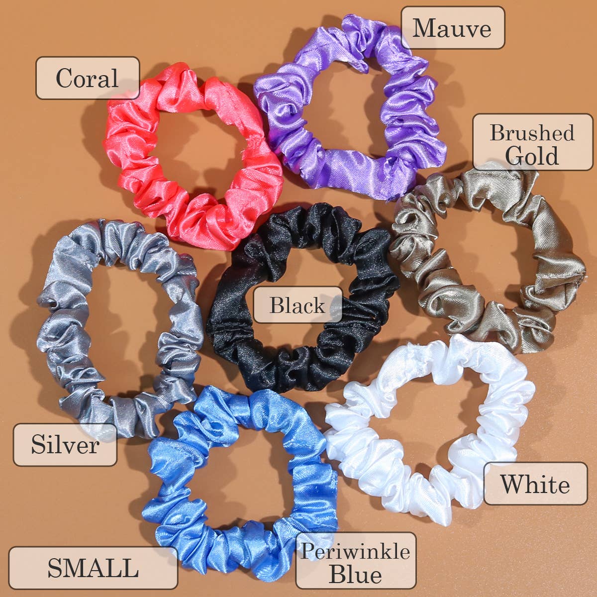 Satin Silky Scrunchie: Large / Mauve