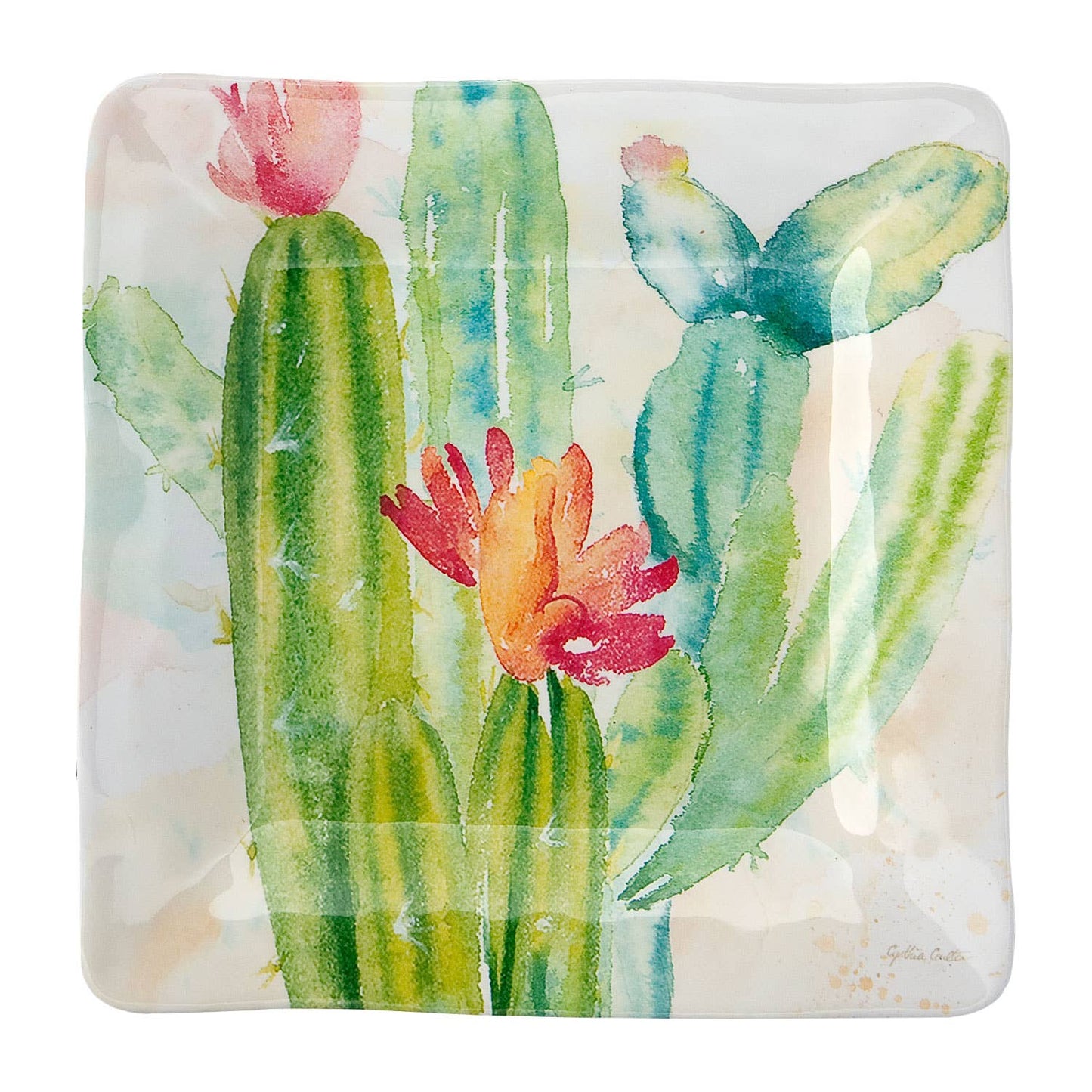 Cactus Melamine 6" Tidbit Plate