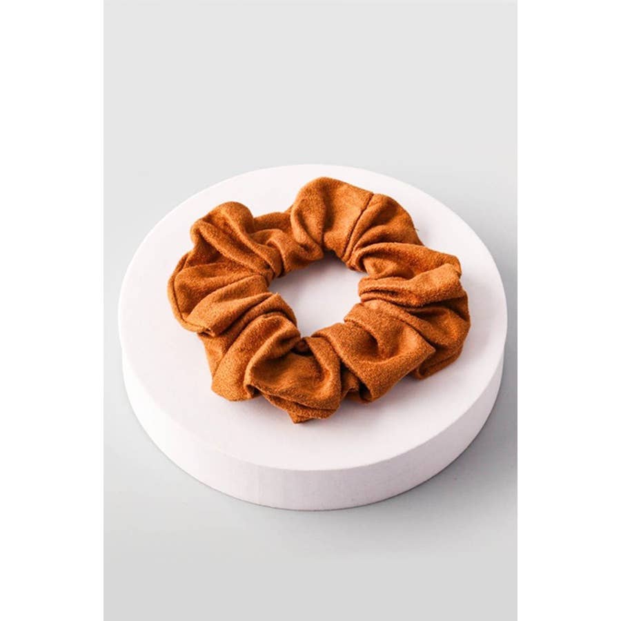 Faux Suede Scrunchie: MIX COLOR / ONE