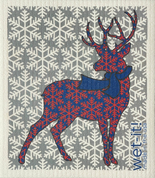 Frosted Deer Swedish Cloth