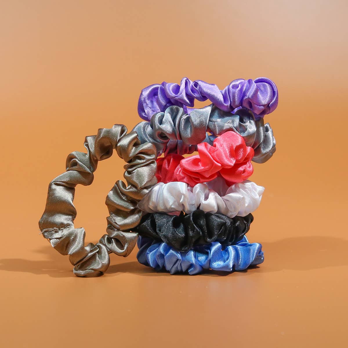 Satin Silky Scrunchie: Large / Mauve