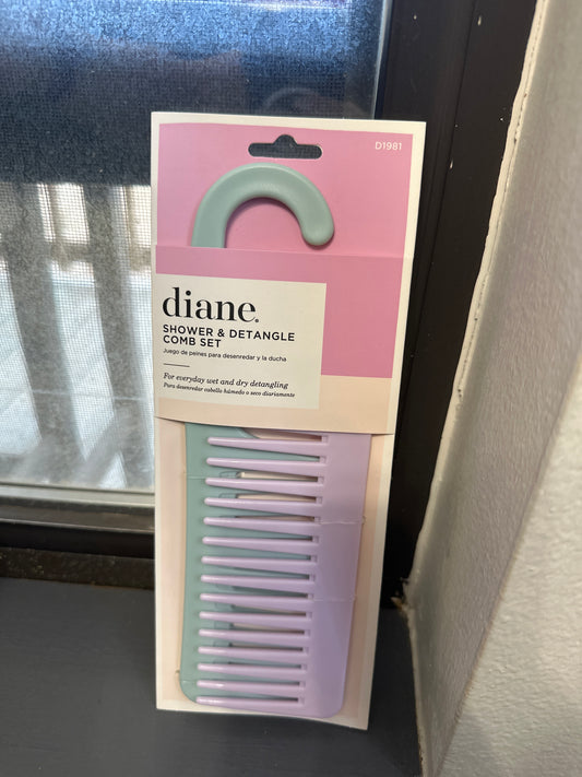 Diane Shower and Detangle Comb Set