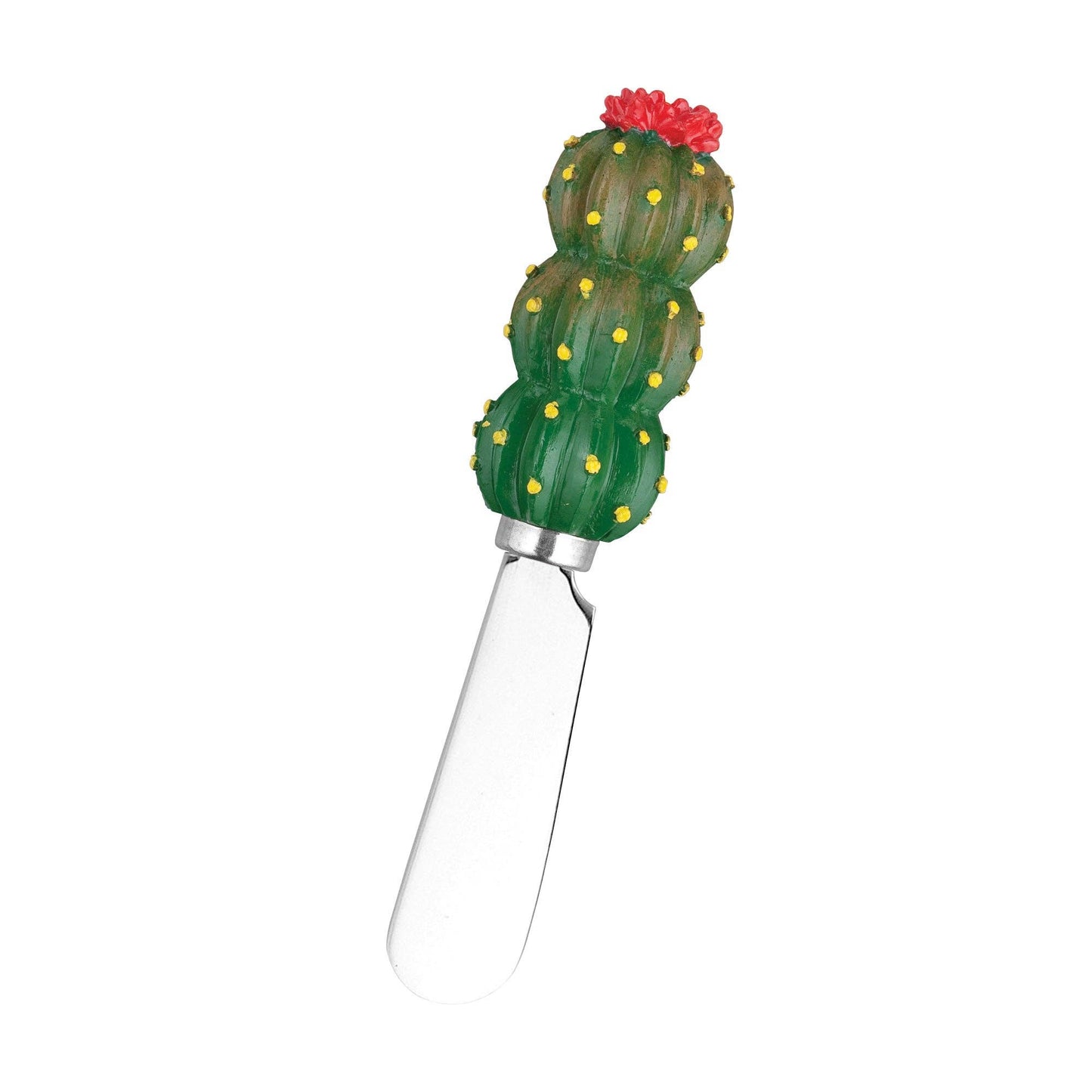 4-PC Cactus Cheese Spreader with 1-PC Cactus Base