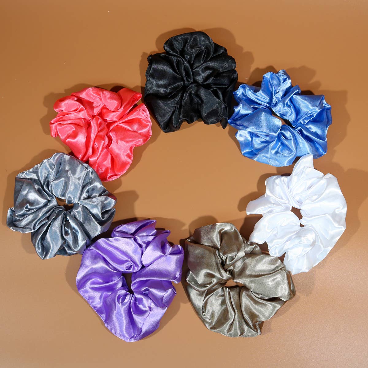 Satin Silky Scrunchie: Large / Mauve