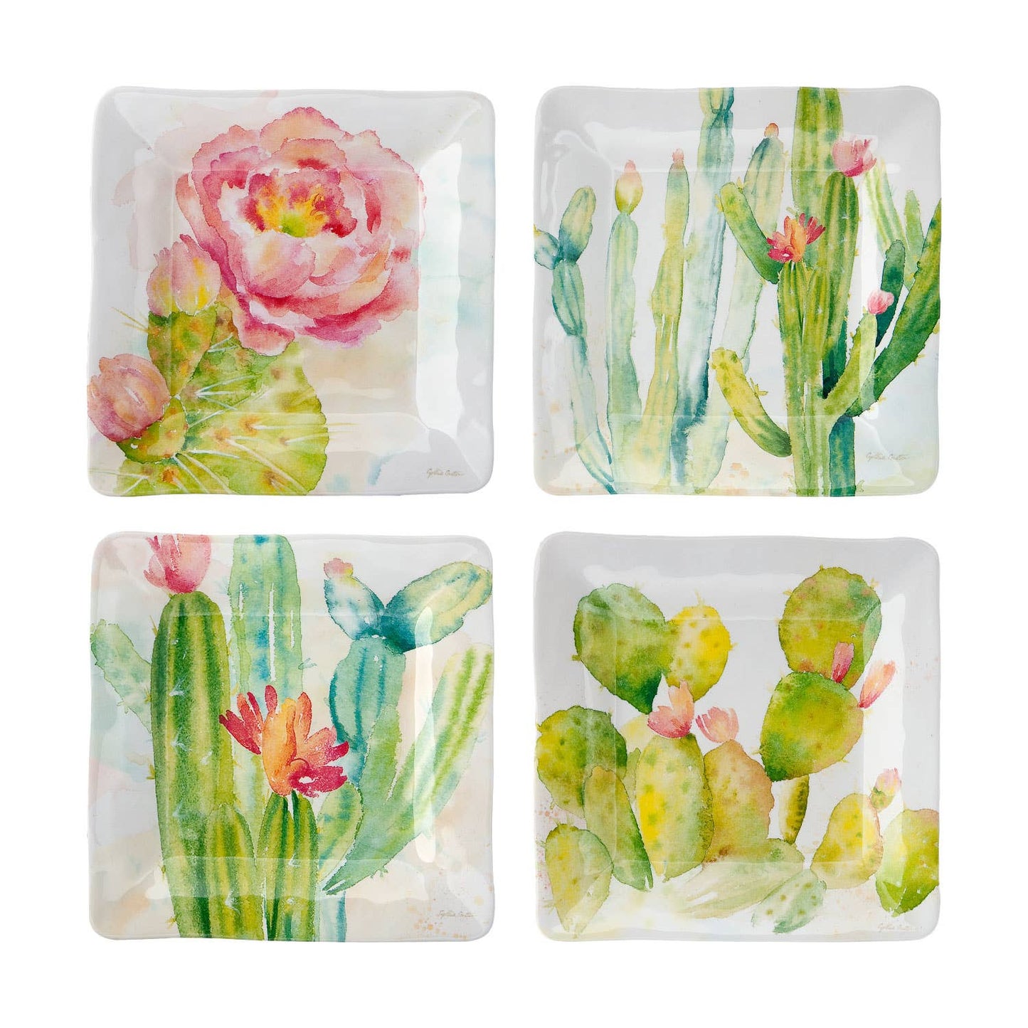 Cactus Melamine 6" Tidbit Plate