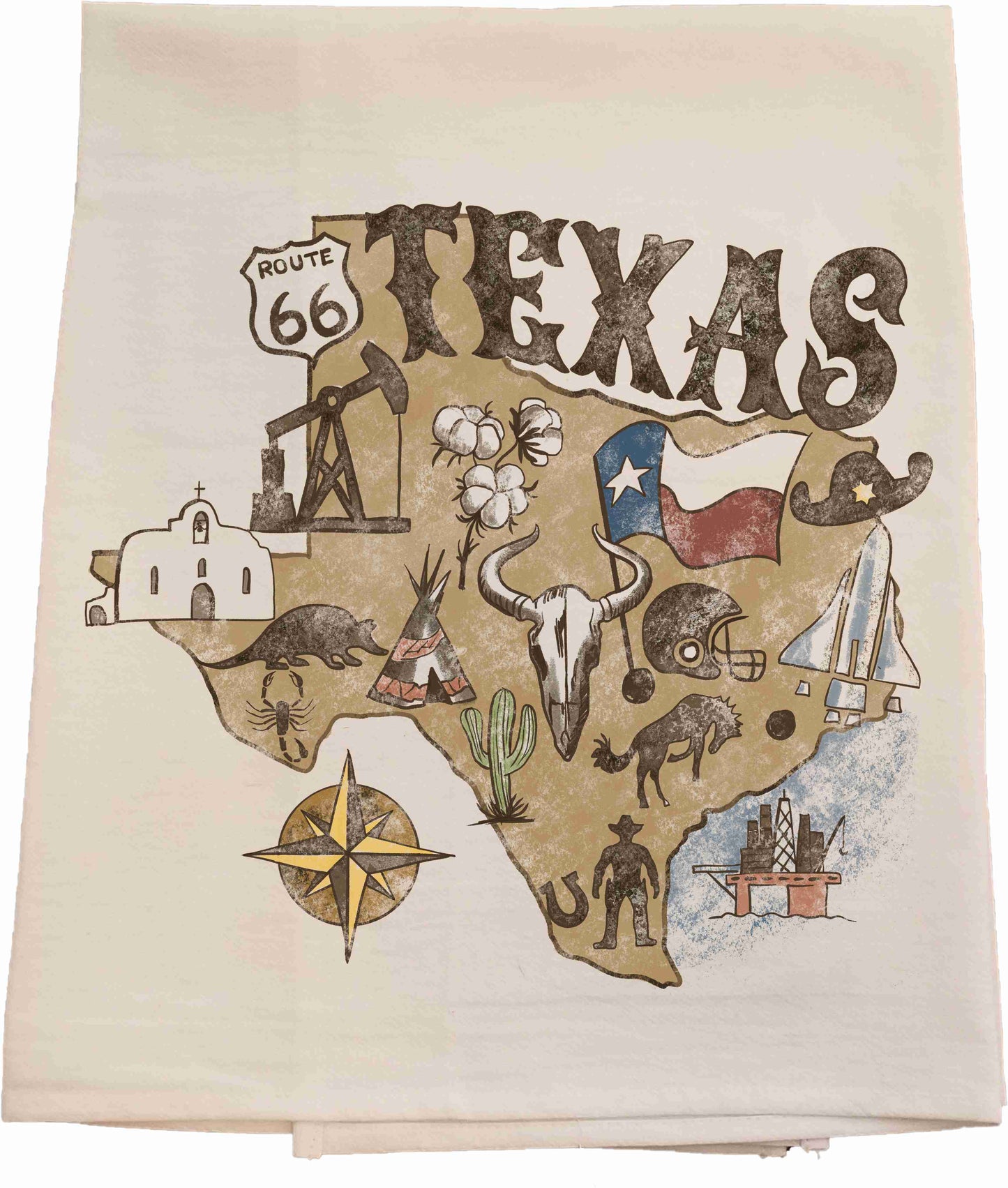 Texas Rustic Tea Towel