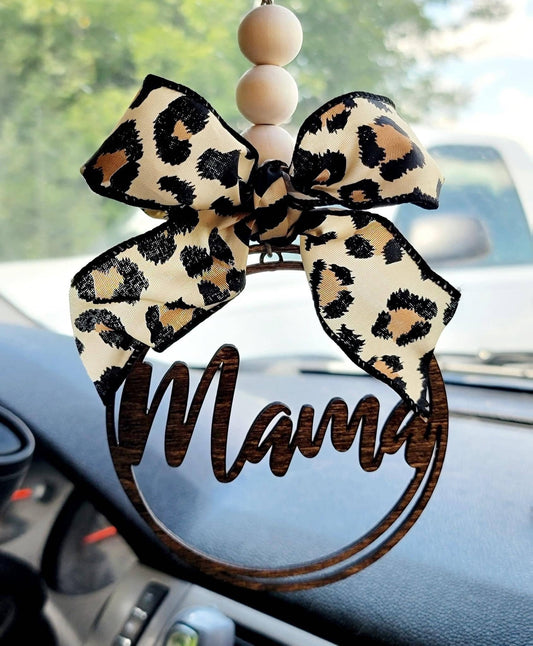 Mama Car Charm Ornament Christmas Gift Stocking Stuffer: Cheetah