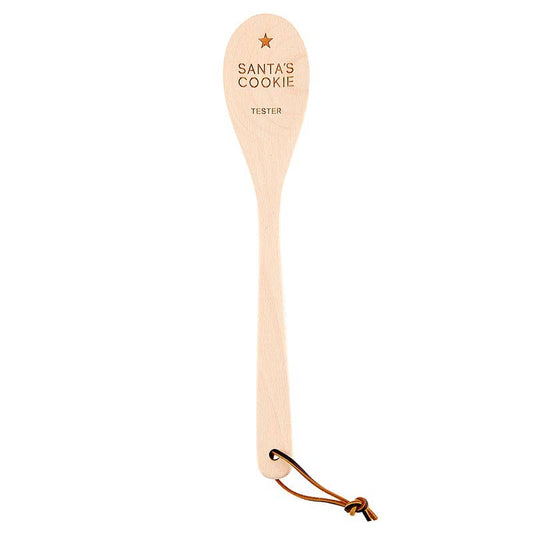 Wooden Baking Spoons - Santa's Cookie Tester