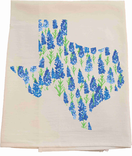 Texas Bluebonnets Tea Towel